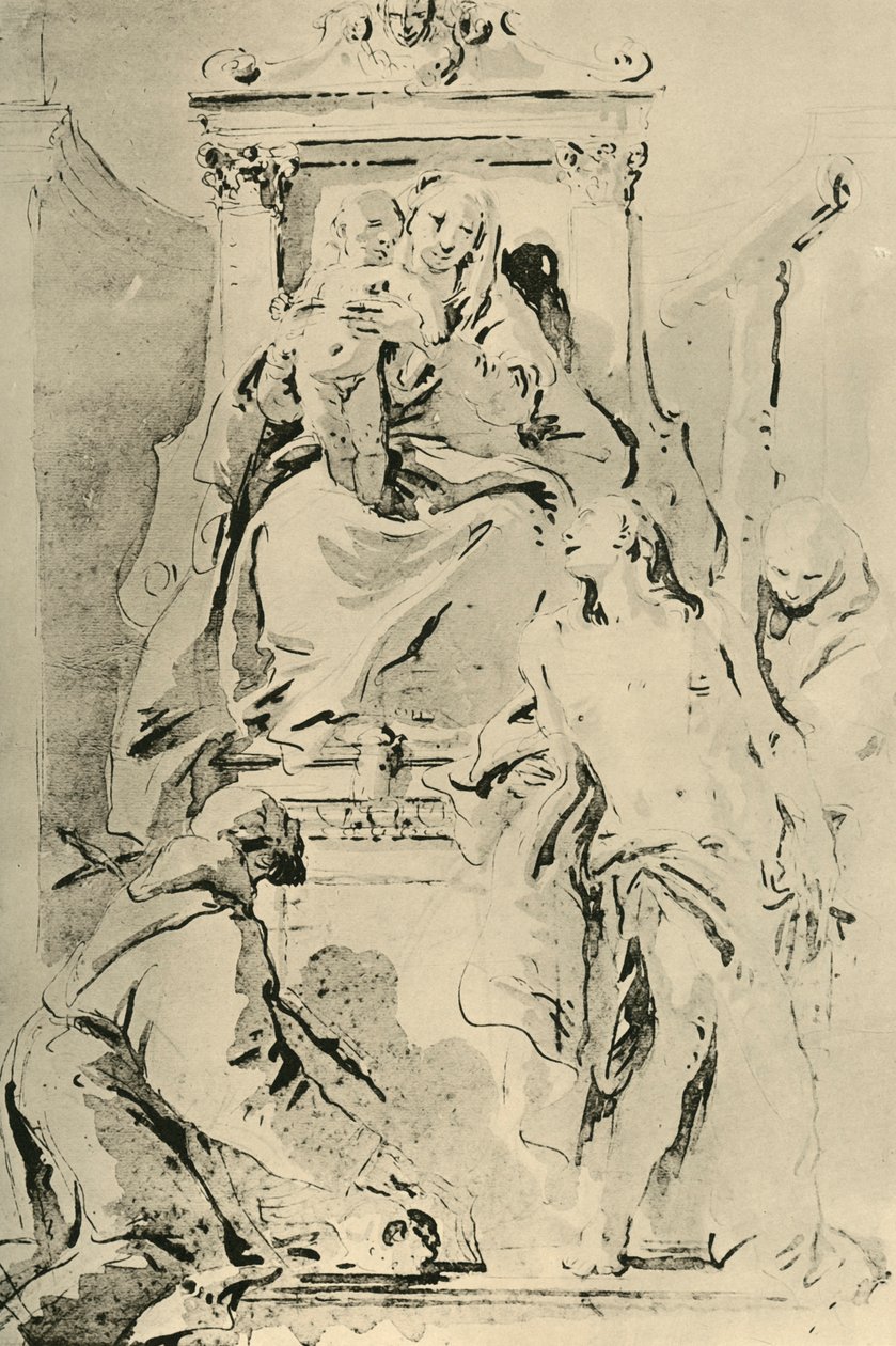 Madonna in trono con santi, metà XVIII secolo, 1928 da Giovanni Battista Tiepolo