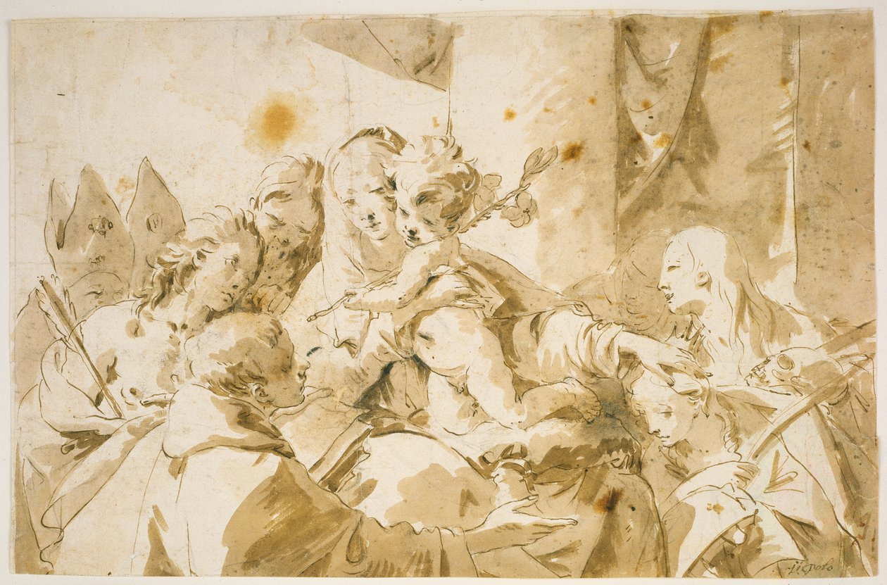 Madonna mit Kind und Heiligen da Giovanni Battista Tiepolo