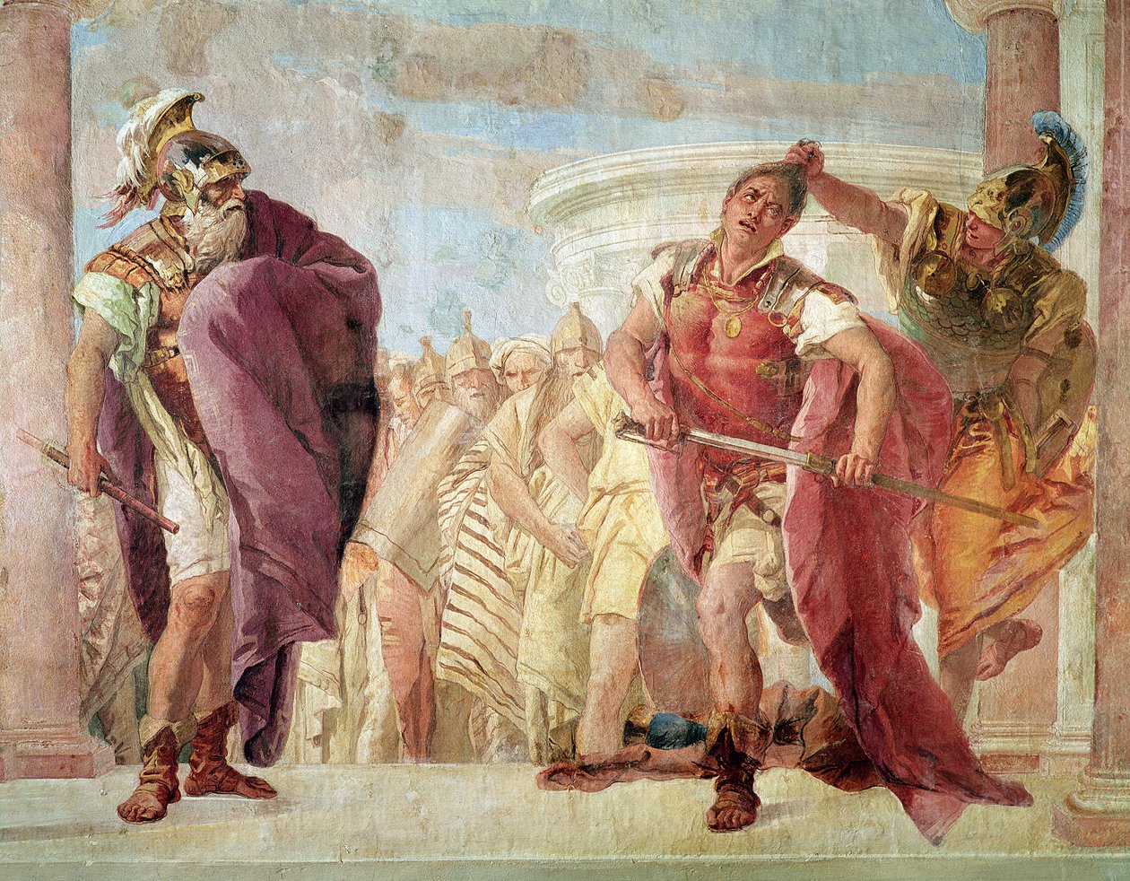 Minerva impedisce ad Achille di uccidere Agamennone, da 