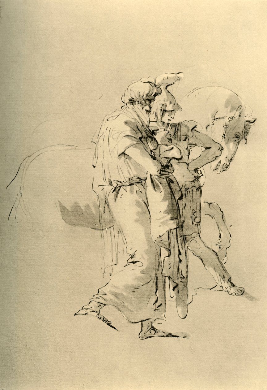 Vecchio e giovane soldato da Giovanni Battista Tiepolo