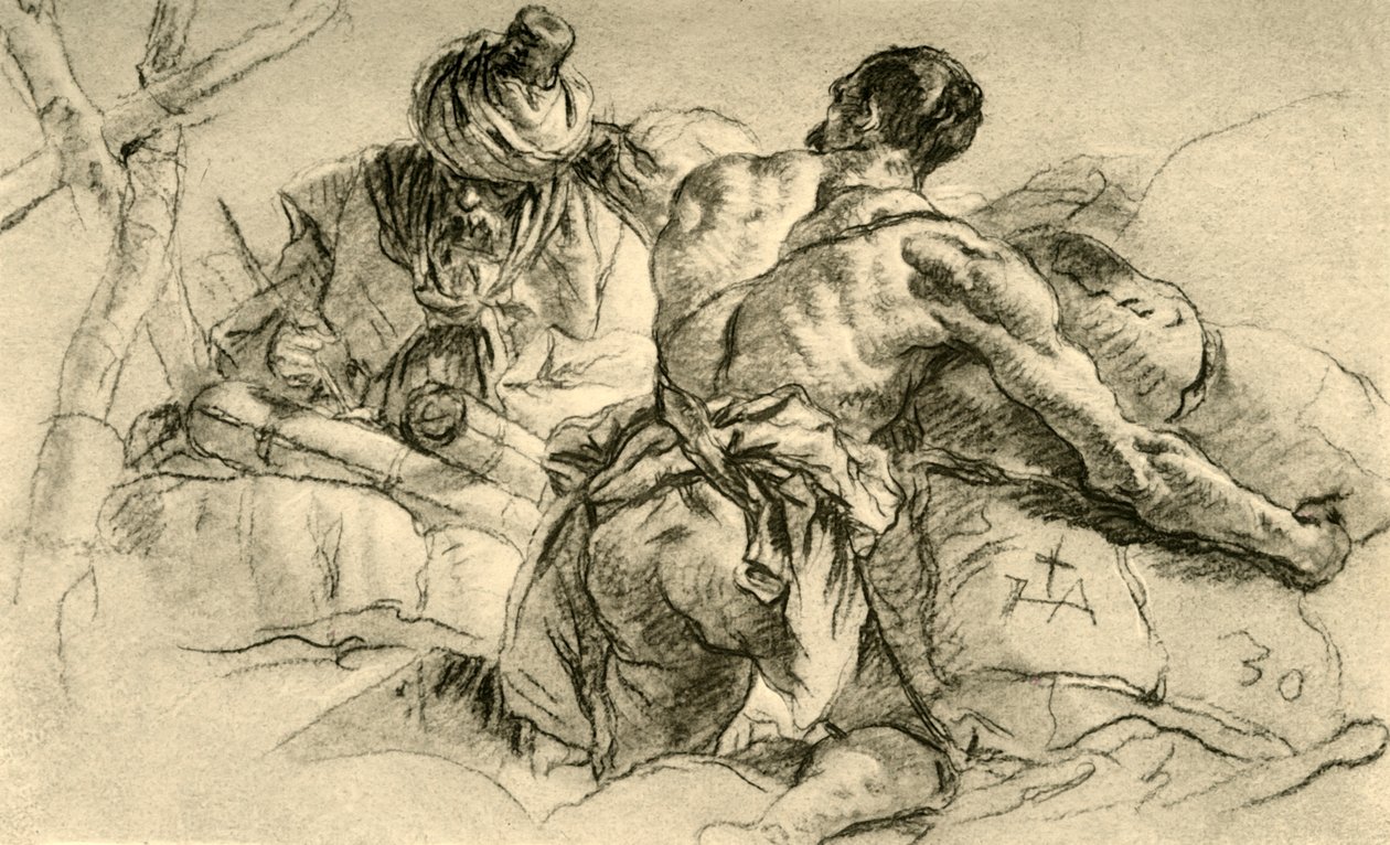 Mercanti Orientali con Balle di Merci, 1753, 1928 da Giovanni Battista Tiepolo