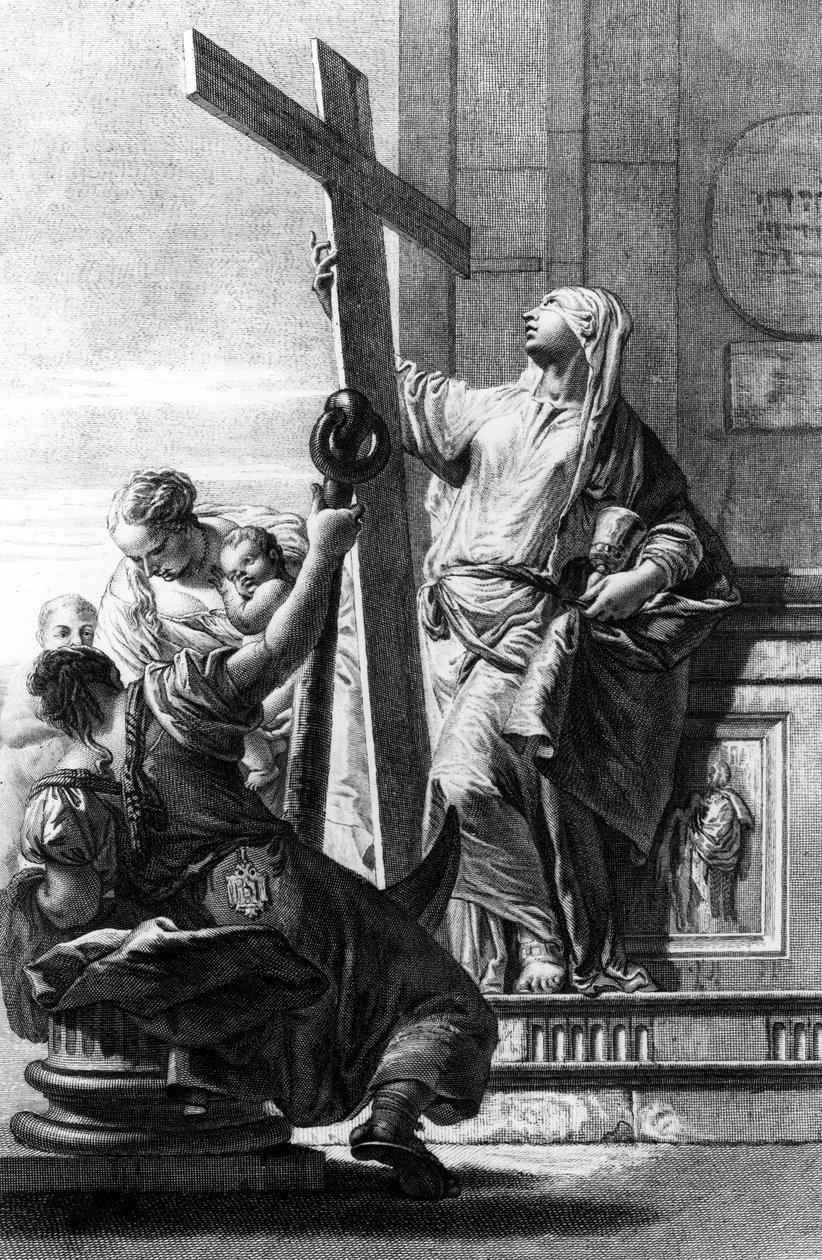 Personificazioni di Fede, Speranza e Amore, inciso da Pietro Monaco, c.1750 da Giovanni Battista Tiepolo