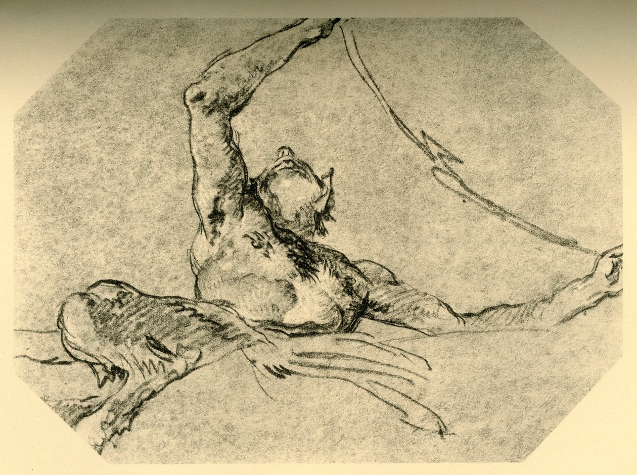 Satiro che solleva un festone da Giovanni Battista Tiepolo