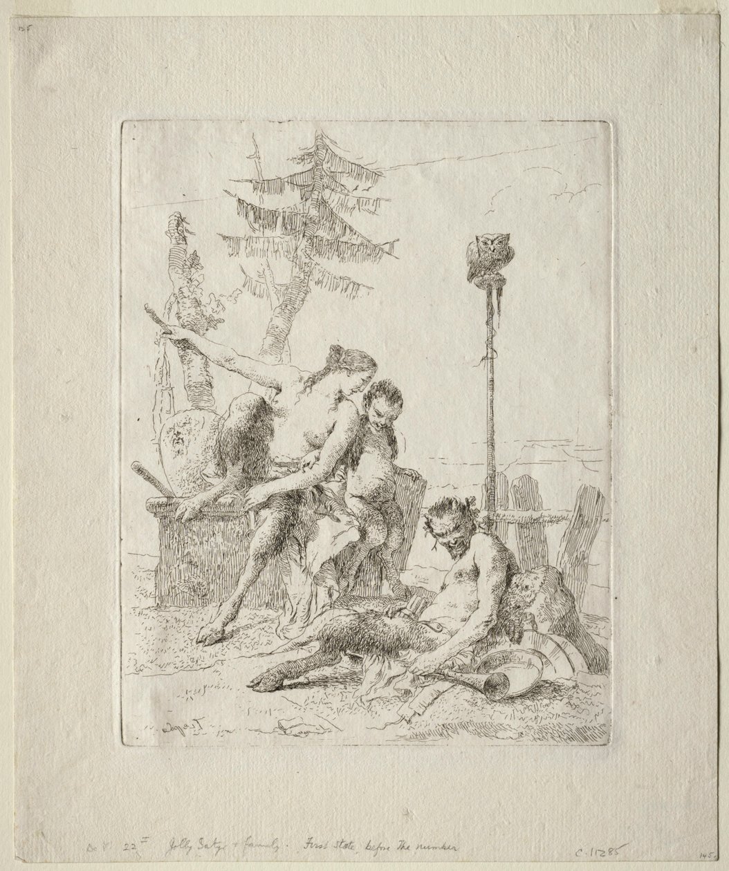 Scherzi di Fantasia: Il satiro felice e la sua famiglia da Giovanni Battista Tiepolo