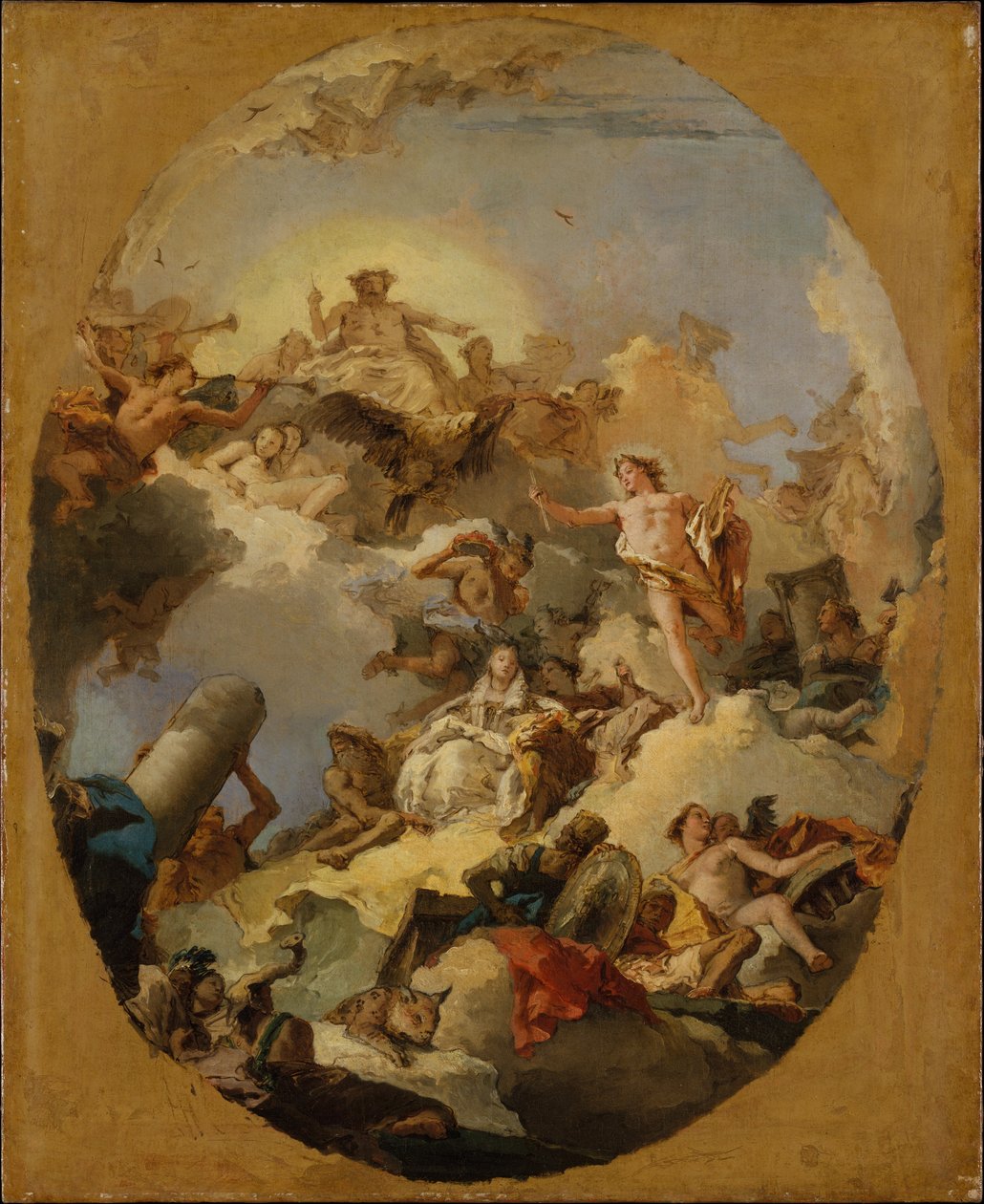 Die Apotheose der spanischen Monarchie da Giovanni Battista Tiepolo