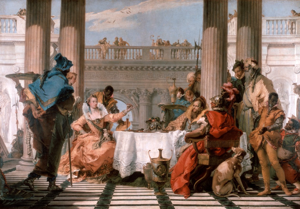 Il banchetto di Cleopatra da Giovanni Battista Tiepolo