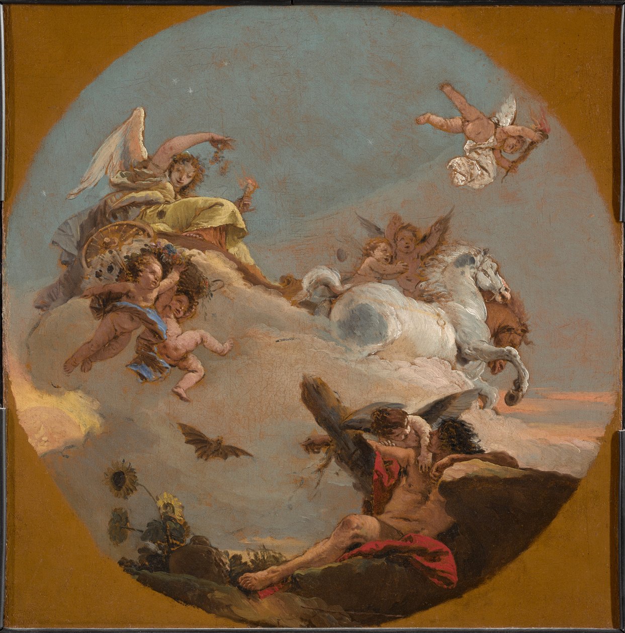 Der Wagen der Aurora da Giovanni Battista Tiepolo