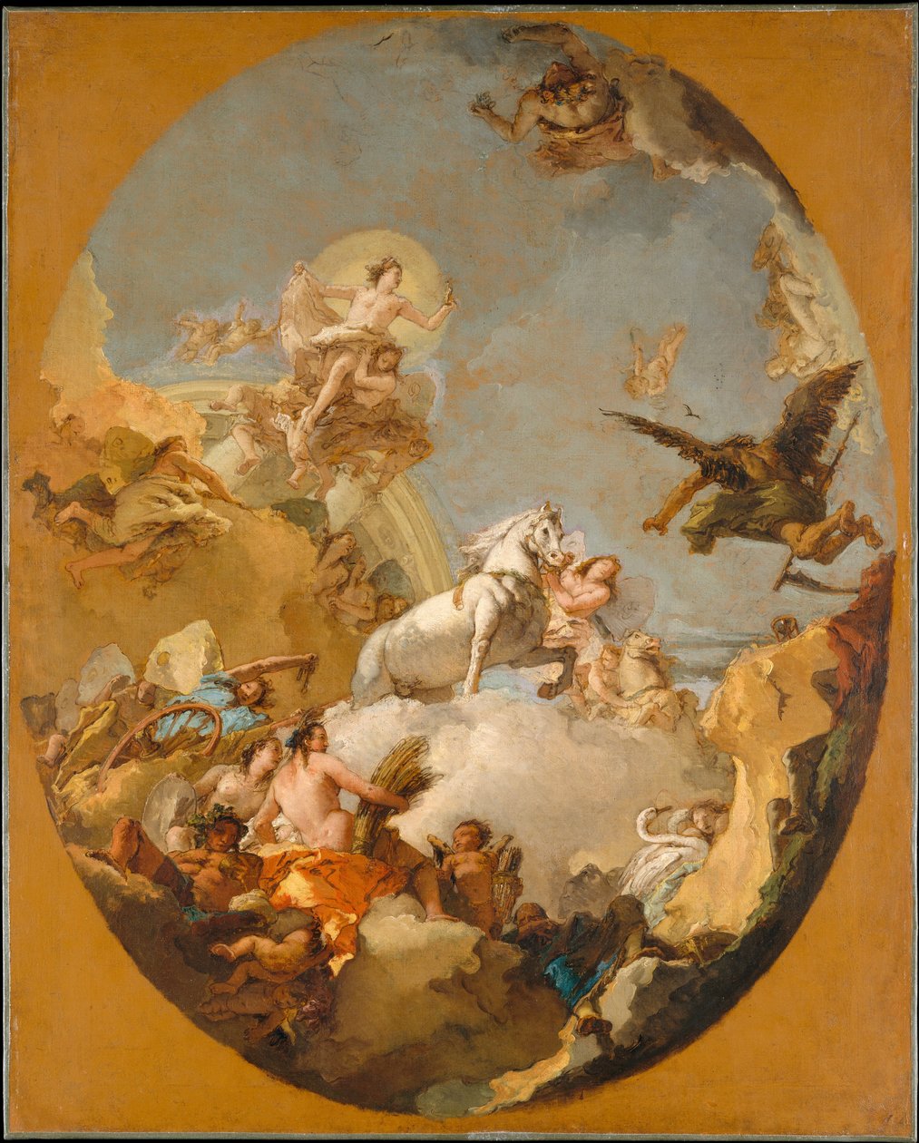 Der Wagen der Aurora da Giovanni Battista Tiepolo