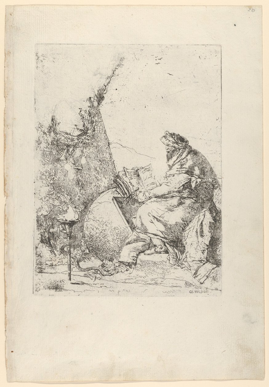 Il Filosofo, dagli Scherzi da Giovanni Battista Tiepolo