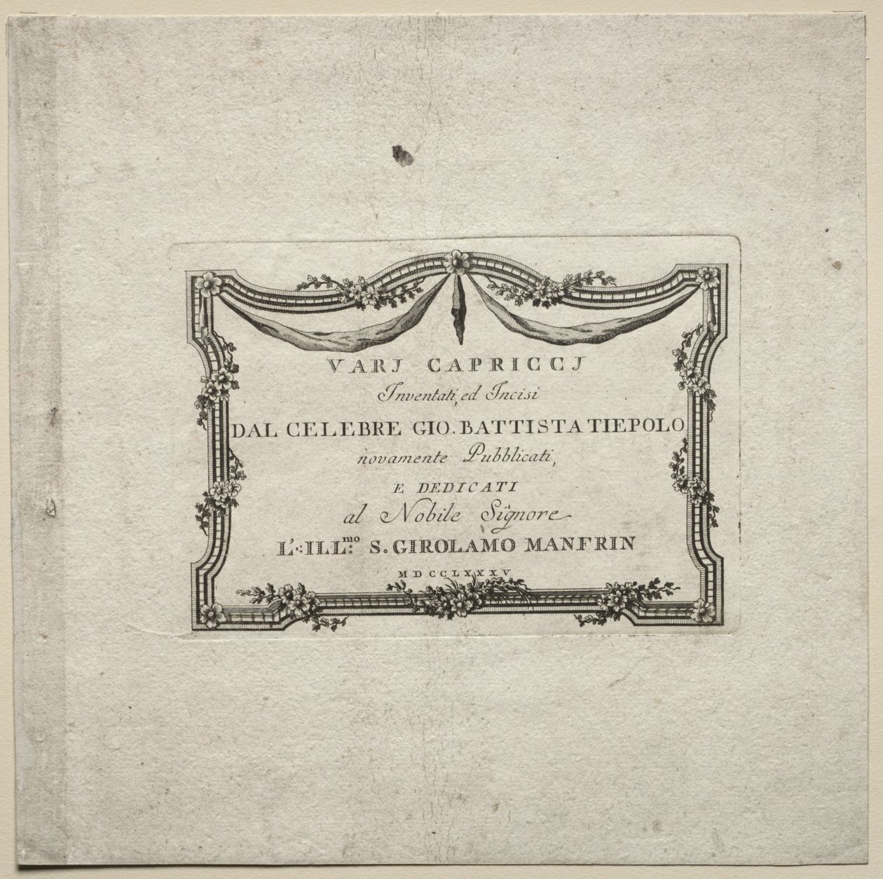 Vari capricci, 1785 da Giovanni Battista Tiepolo