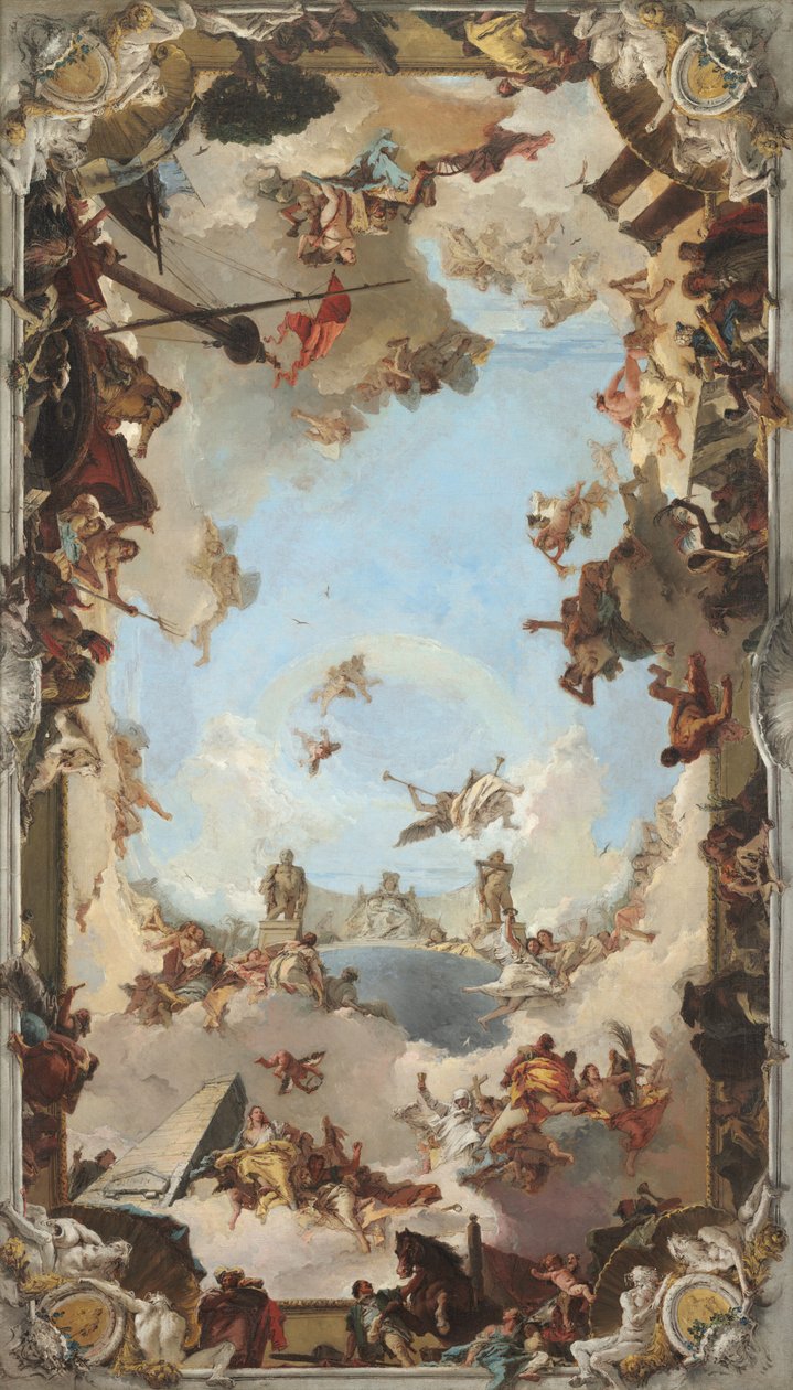 Ricchezza e benefici della monarchia spagnola sotto Carlo III da Giovanni Battista Tiepolo