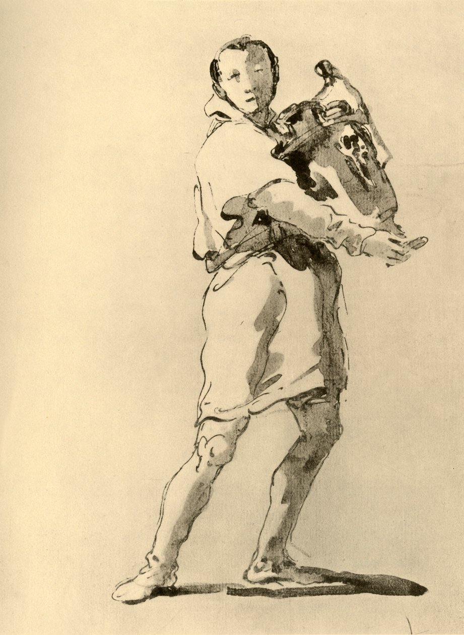 Giovane con anfora, metà XVIII secolo, 1928 da Giovanni Battista Tiepolo