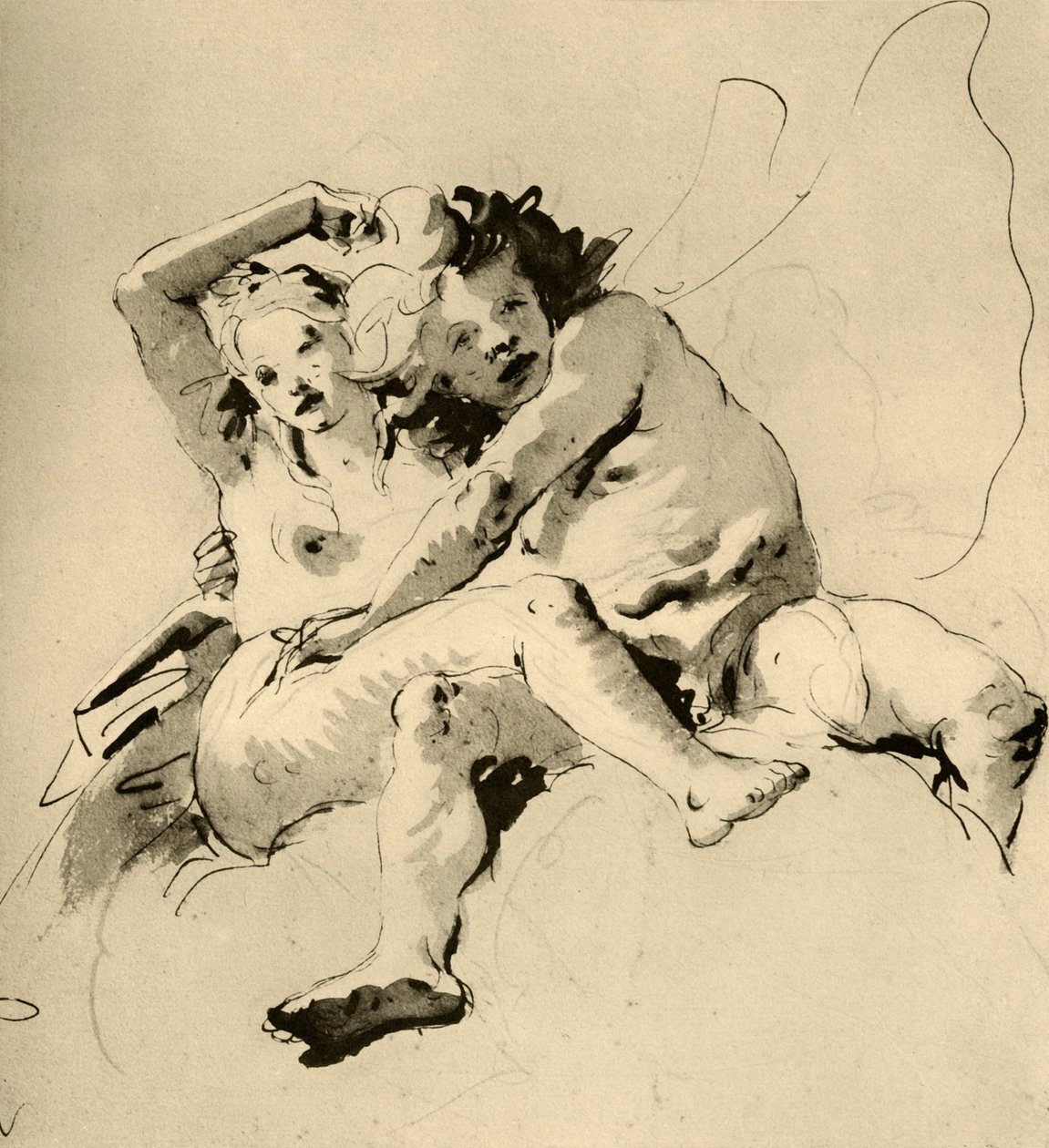 Zefiro e Flora, 1757, 1928 da Giovanni Battista Tiepolo
