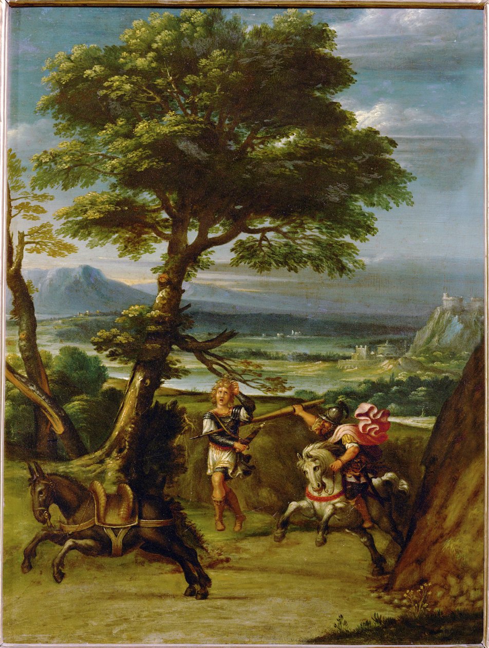 Paesaggio con Absalom ucciso da Joab ... da Giovanni Battista Viola