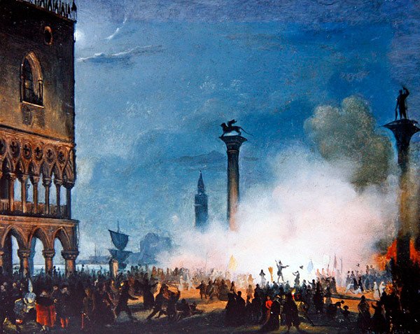 Una scena veneziana da Giovanni Battista della Libera