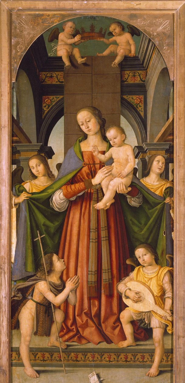 Madonna con Bambino, pannello centrale del Trittico della Madonna con Bambino e Santi da Giovanni Battista the Elder Bertucci