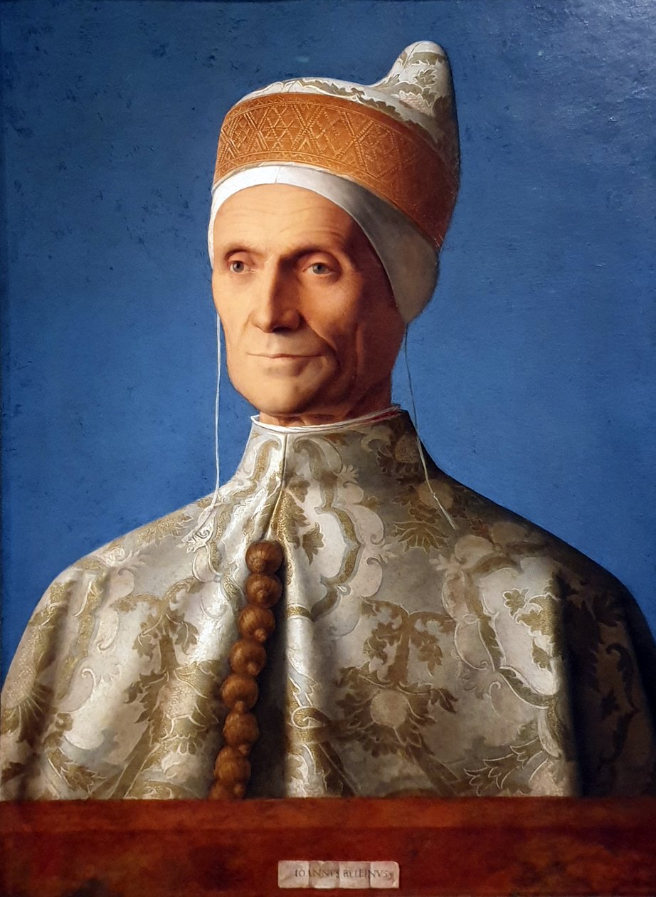 Italian: Ritratto del doge Leonardo Loredan Doge Leonardo Loredan da Giovanni Bellini