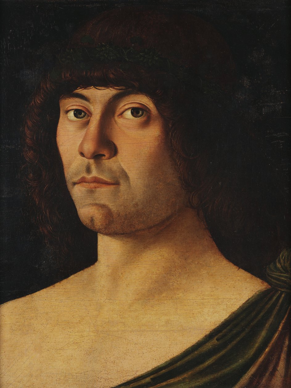 Italian: Ritratto di un umanista - Ritratto di poeta laureato The Poet Raffaele Zovenzoni da Giovanni Bellini