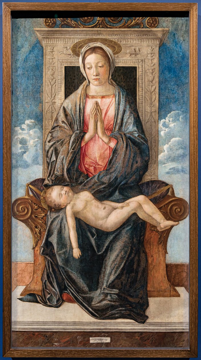 Madonna con bambino dormiente, di Giovanni Bellini, c.1470. da Giovanni Bellini