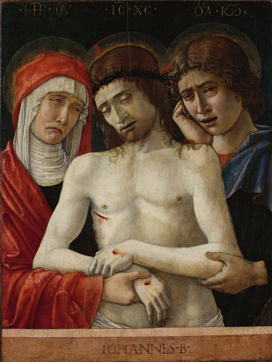 Pietà con Madonna e San Giovanni Evangelista da Giovanni Bellini