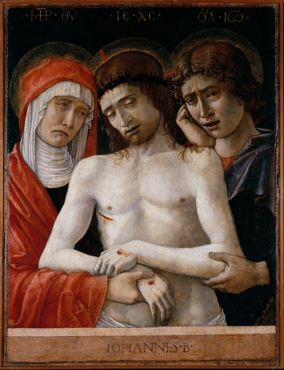 Pietà con Madonna e San Giovanni Evangelista da Giovanni Bellini