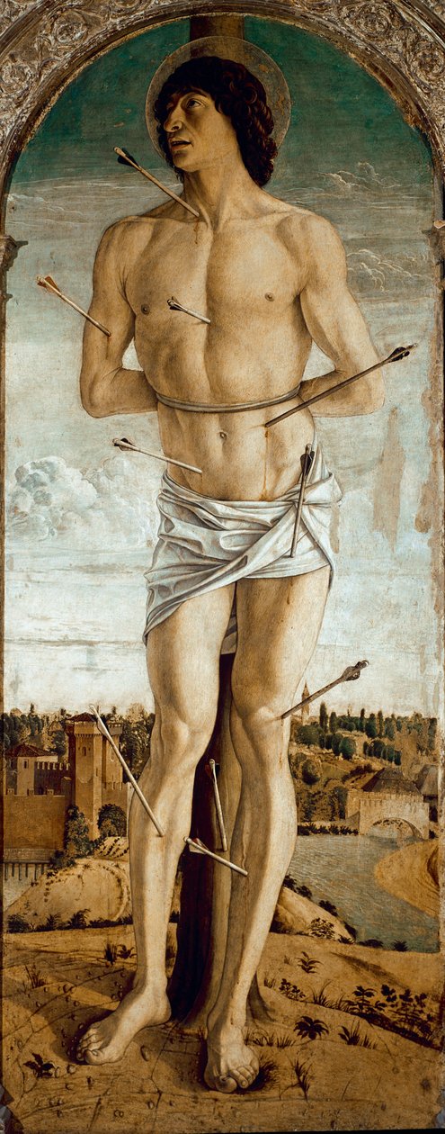 Polittico di San Vincenzo Ferrer: San Sebastiano da Giovanni Bellini