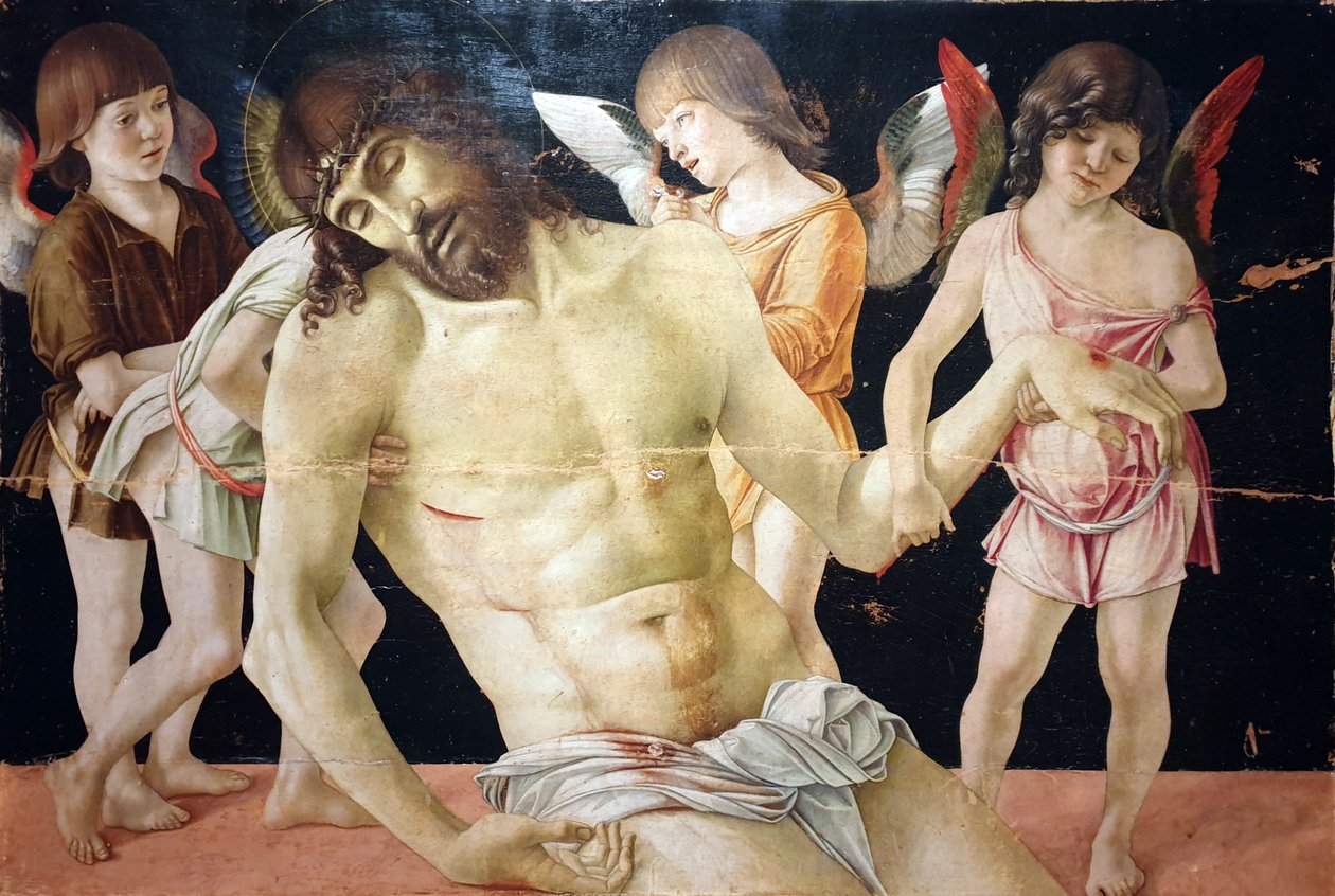 Il Cristo morto, sorretto da quattro angeli da Giovanni Bellini