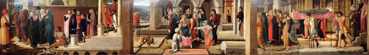 Tre storie di Drusiana e di San Giovanni Evangelista da Giovanni Bellini