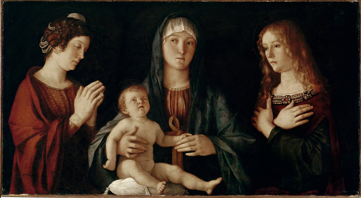 Vergine con bambino con Santa Caterina e Santa Maria Maddalena da Giovanni Bellini
