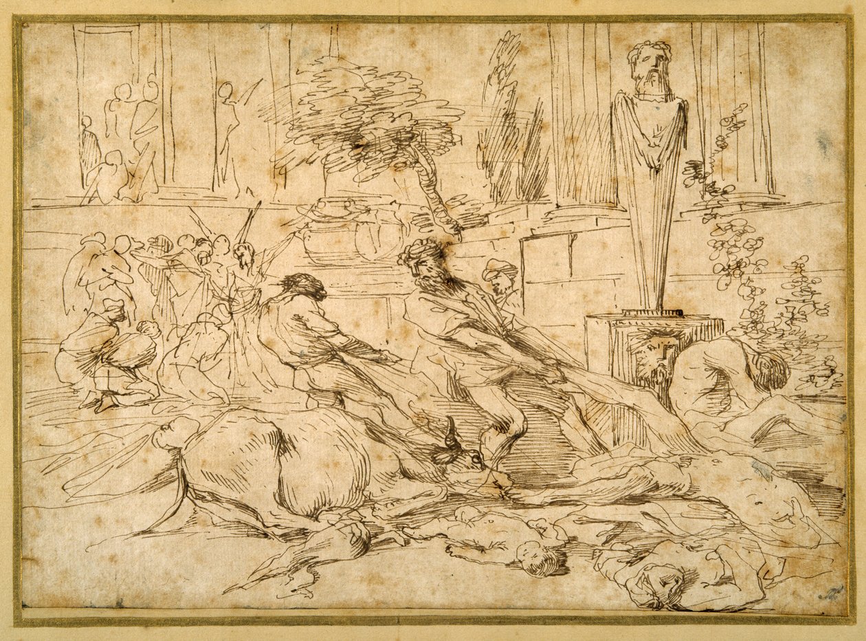 La peste ad Ashdod da Giovanni Benedetto (1609 64) Castiglione