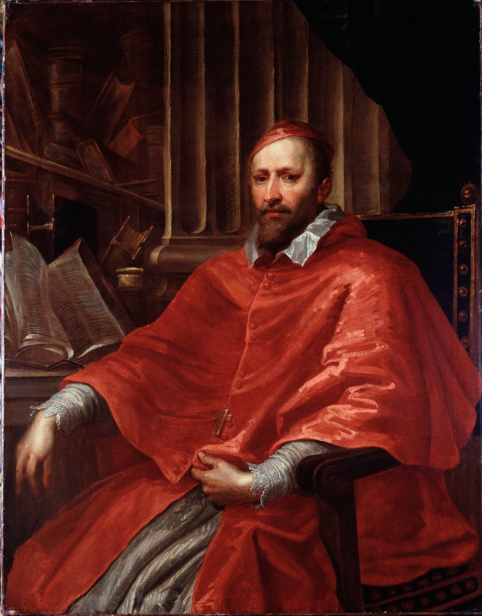 Ritratto del Cardinale italiano Ottaviano Raggi da Giovanni Benedetto Castiglione