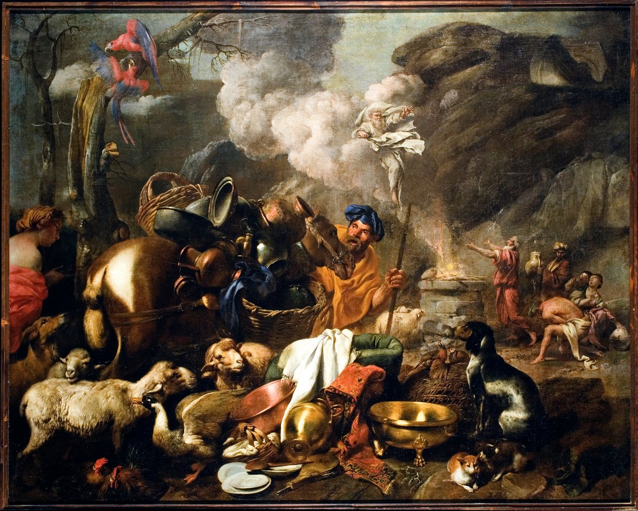 Il sacrificio di Noè dopo il diluvio da Giovanni Benedetto Castiglione