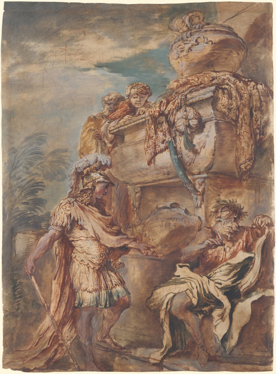 Alessandro alla tomba di Ciro da Giovanni Benedetto Castiglione