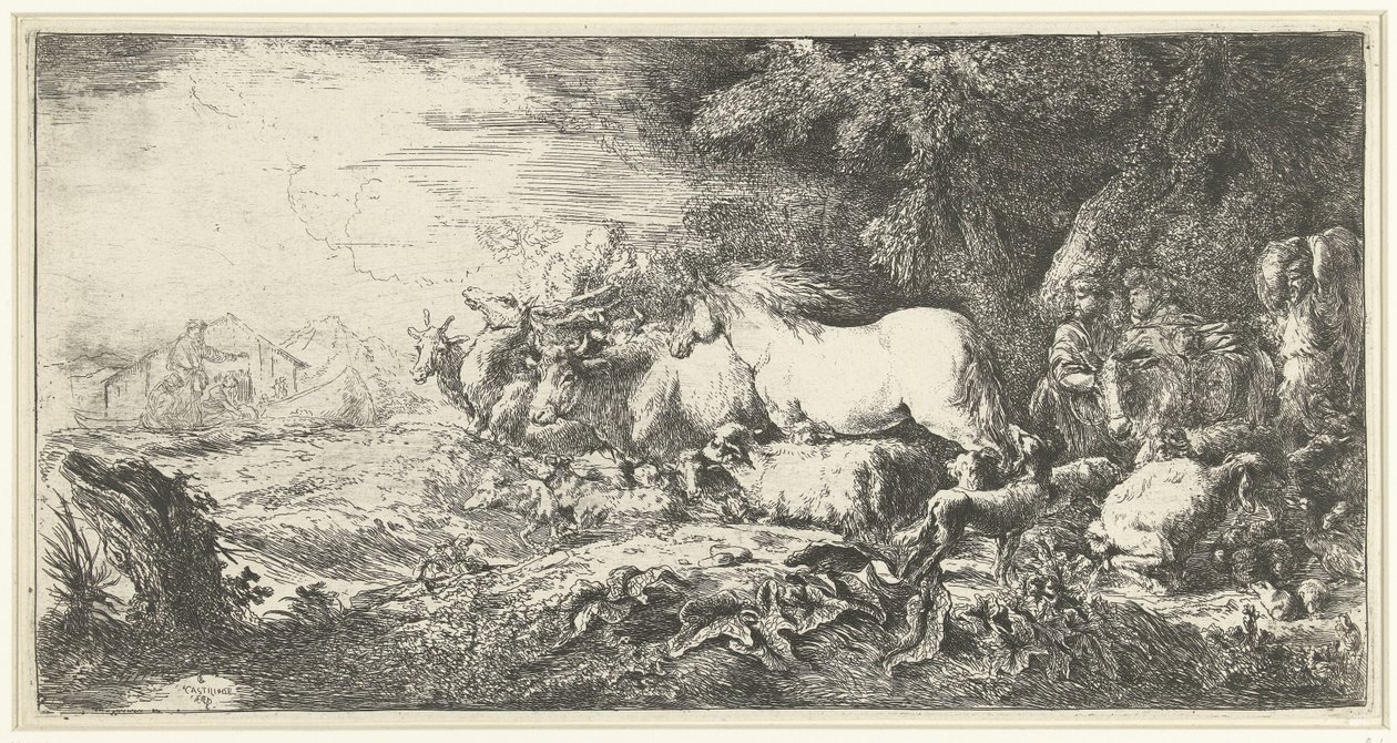 Arca di Noè da Giovanni Benedetto Castiglione