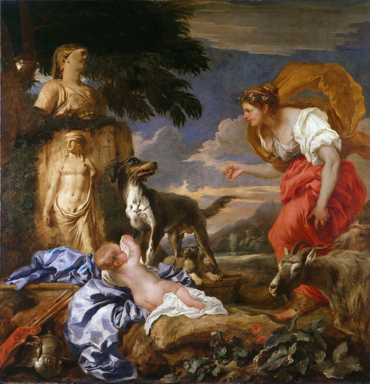 Cyrus mit der Frau des Hirten Spako da Giovanni Benedetto Castiglione