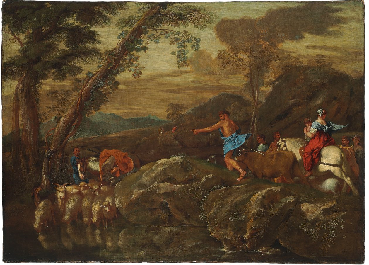 Il viaggio di Giacobbe, 1633 da Giovanni Benedetto Castiglione