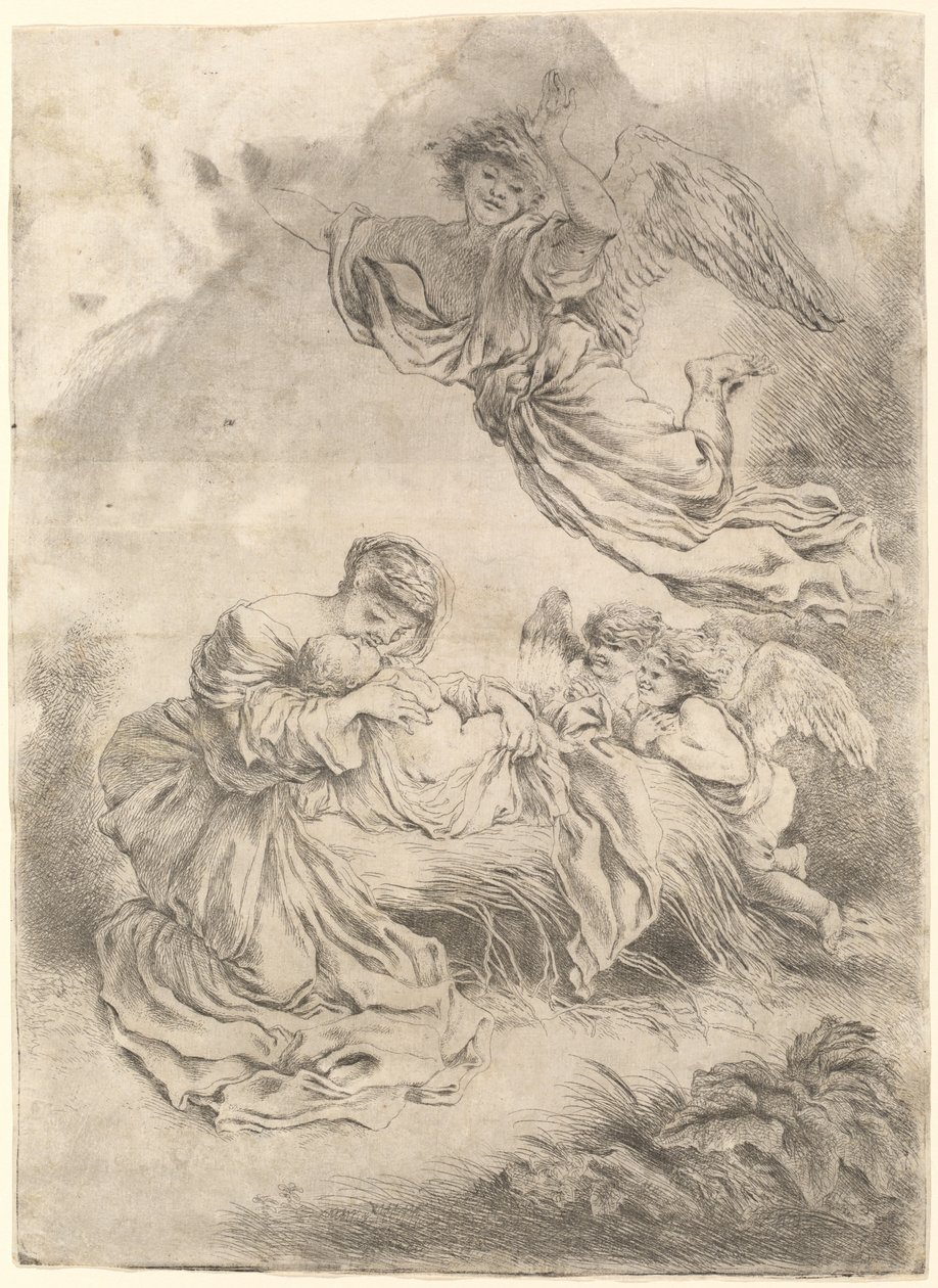 La Madonna e il bambino da Giovanni Benedetto Castiglione