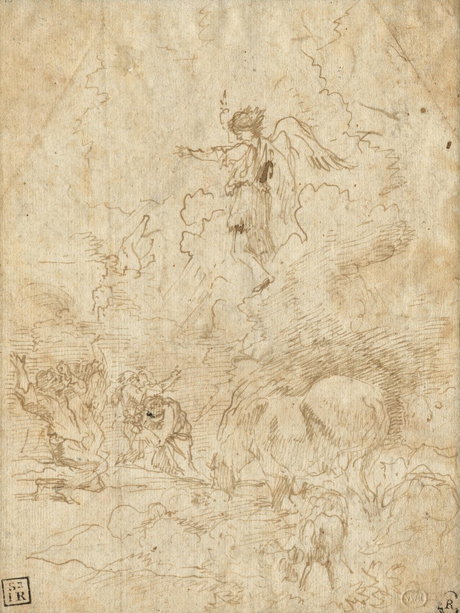 Annuncio ai pastori da Giovanni Benedetto Castiglione