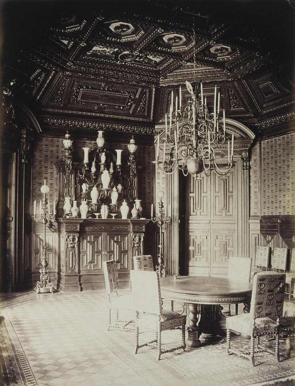 Il palazzo Stroganov a San Pietroburgo. La sala da pranzo, 1860 da Giovanni Bianchi
