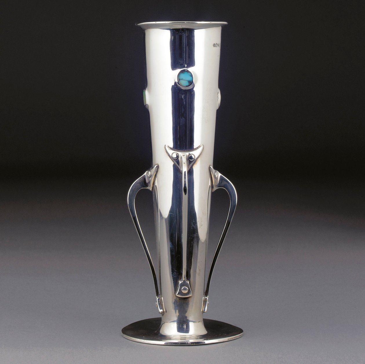 Un vaso Cymric in argento e turchese da Giovanni Bigatti