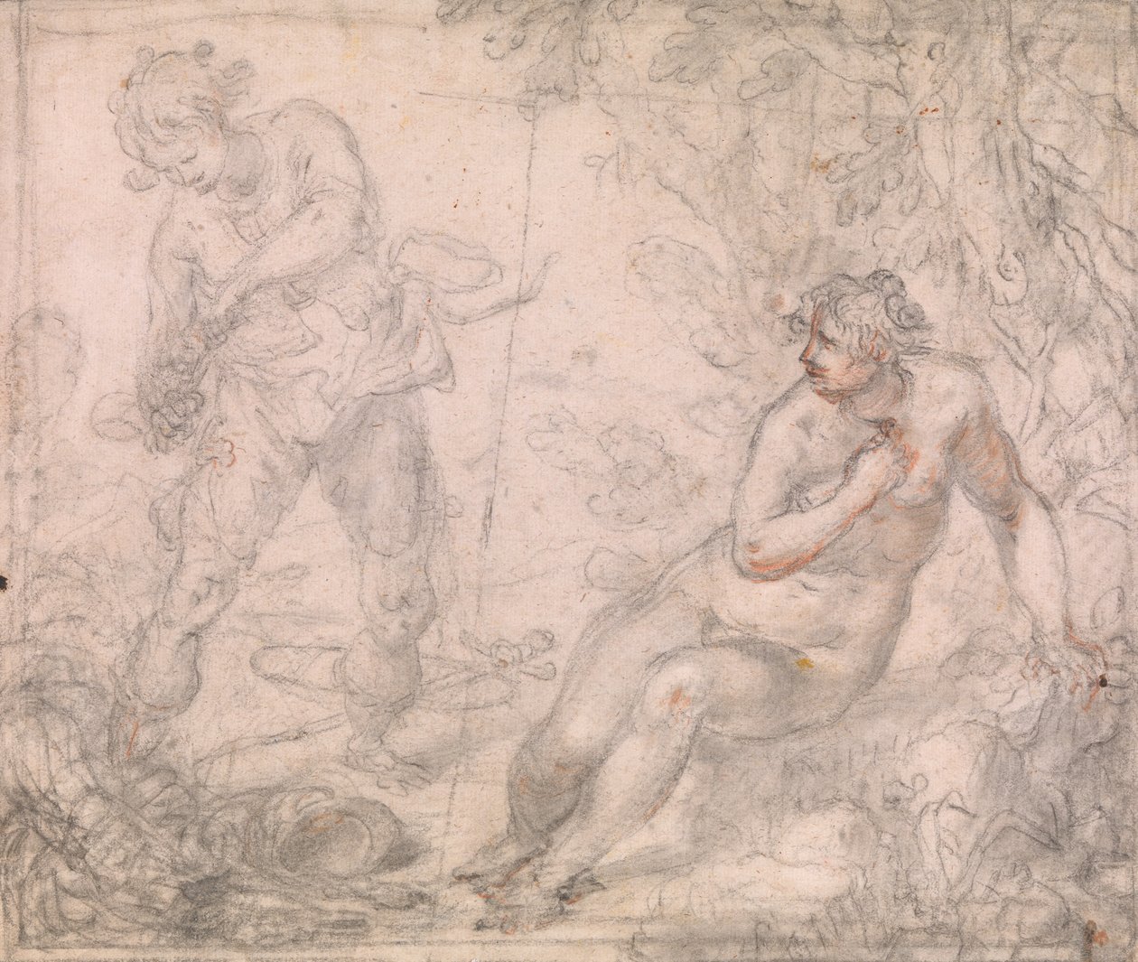 Ruggiero libera Angelica da Giovanni Biliverti