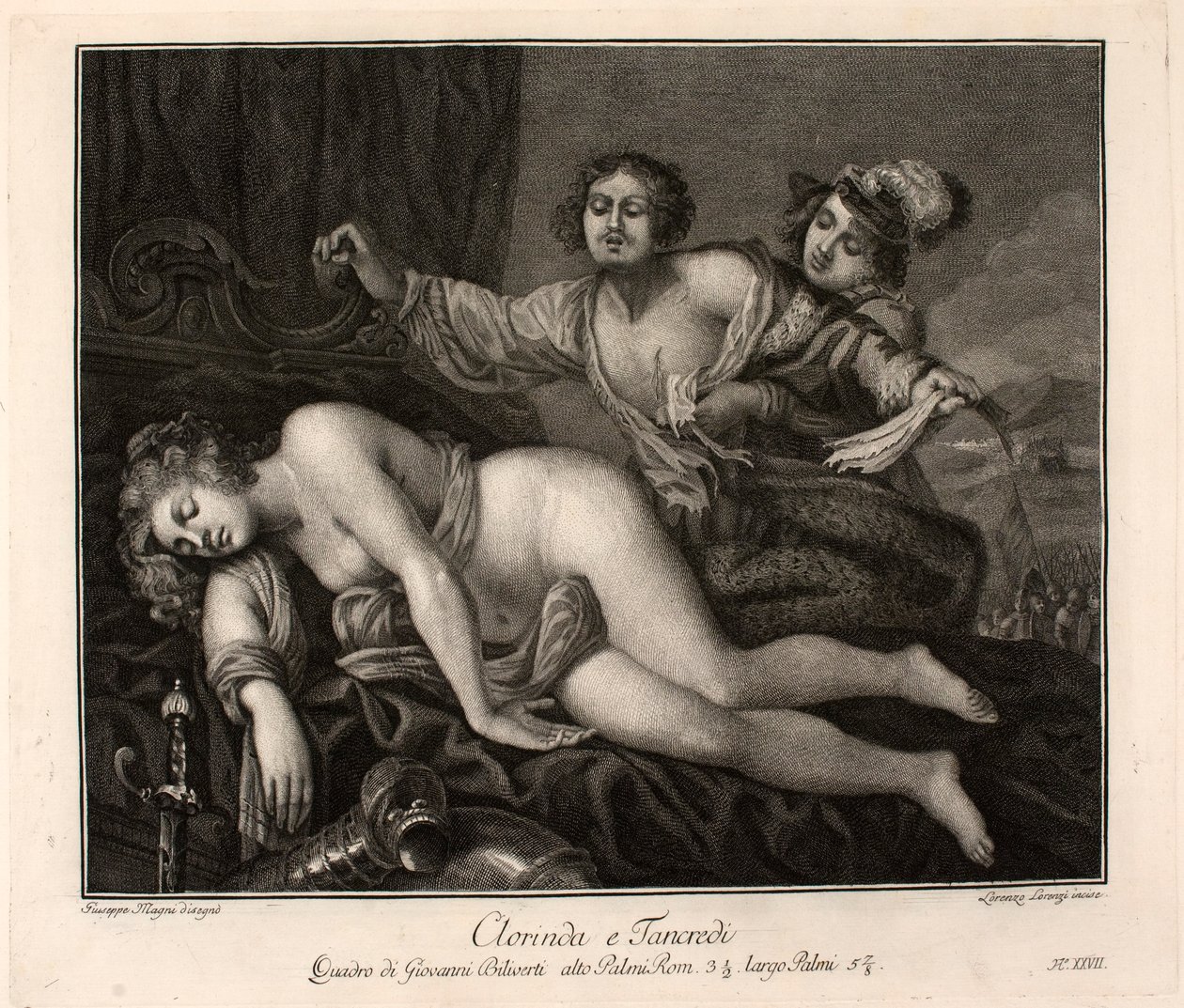Il lamento di Tancredi sul corpo di Clorinda da Giovanni Biliverti