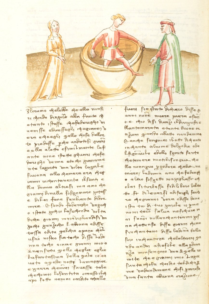 Decameron, A la fortune du pot ; Mari de Peronella sortant de la jarre , Septième journée, nouvelle 2. da Giovanni Boccaccio