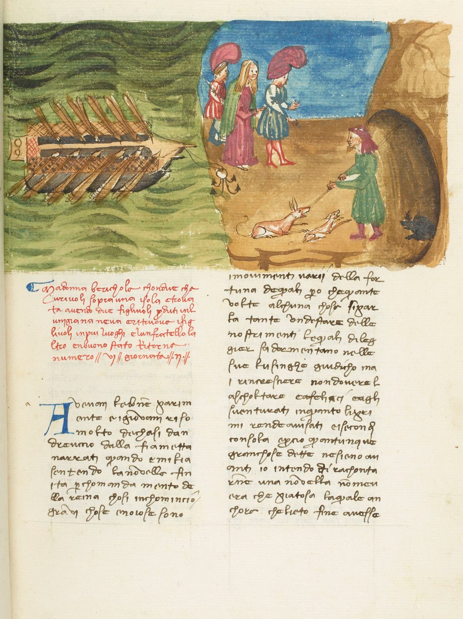 Decameron, Beritola - Corrado II di Villafranca alla scoperta di Beritola , Seconda giornata, racconto 6. da Giovanni Boccaccio