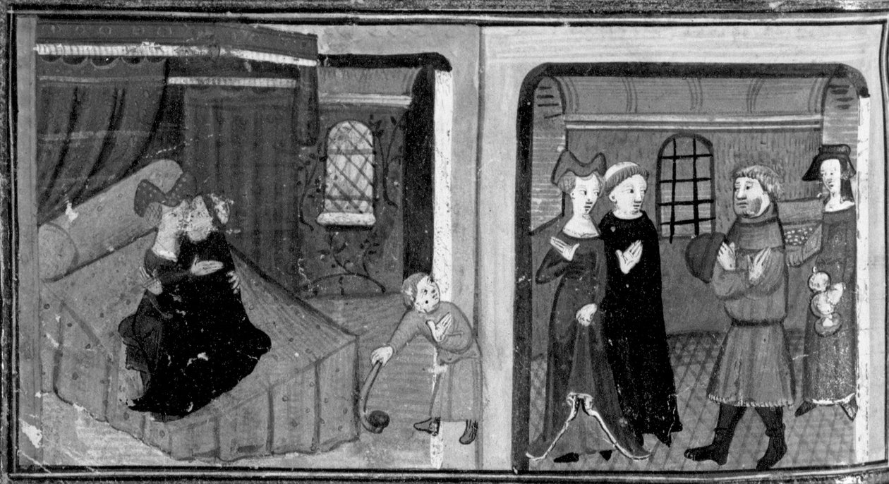 Decameron, Frate Rinaldo va a letto con la madre del suo figlioccio; il fratello viene ricompensato dal padre del bambino. Settimo giorno, racconto 3 da Giovanni Boccaccio