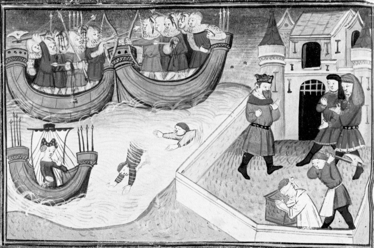 Decameron, Gerbino si imbarca sulla nave della figlia del re di Tunisi; Gerbino viene decapitato. Quarta giornata, racconto 4 da Giovanni Boccaccio