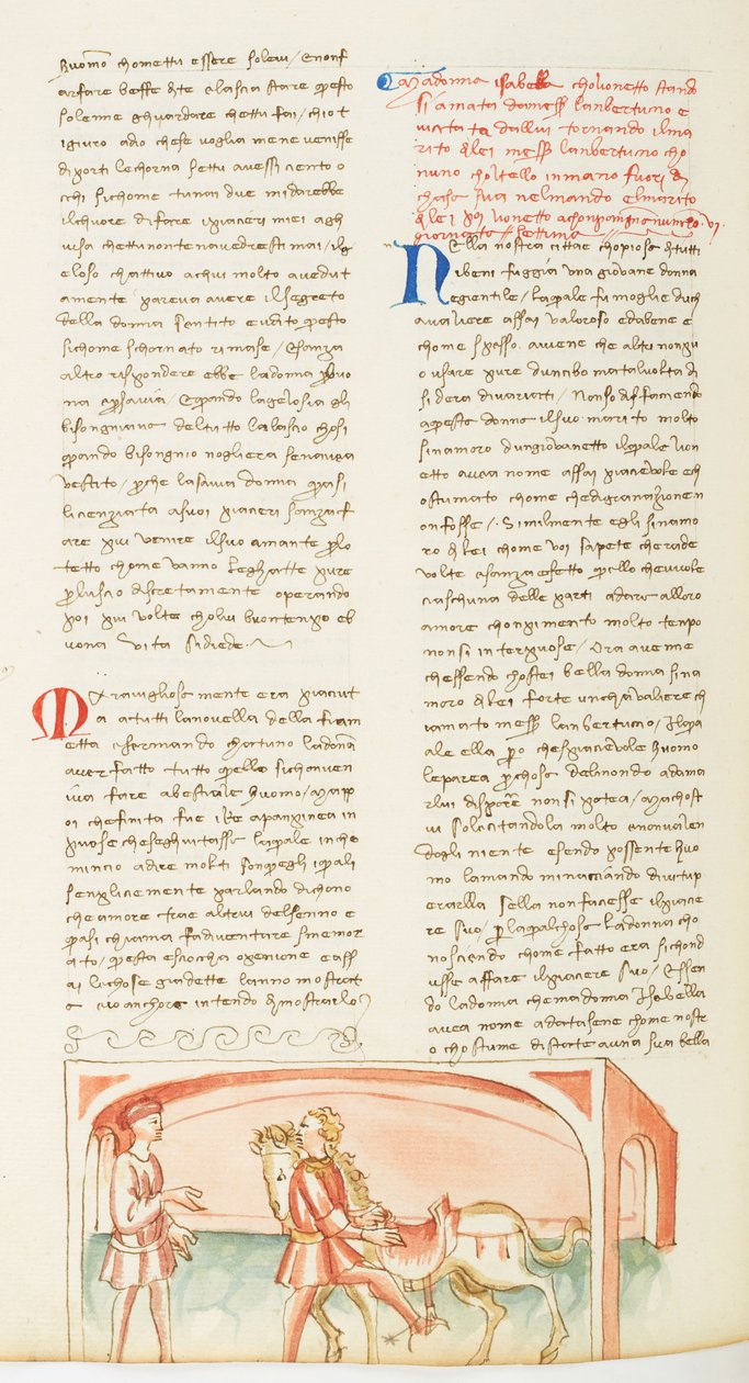 Decameron, La folle journée ; Lambertuccio e il marito di Isabella , Septième journée, racconto 6. da Giovanni Boccaccio