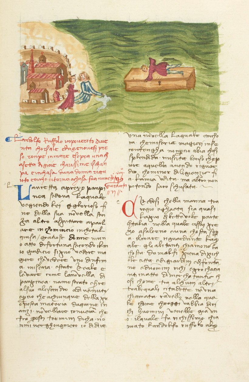 Decameron, La tempesta - Landolfo Rufolo scampa al naufragio, Seconda giornata, racconto 4. da Giovanni Boccaccio