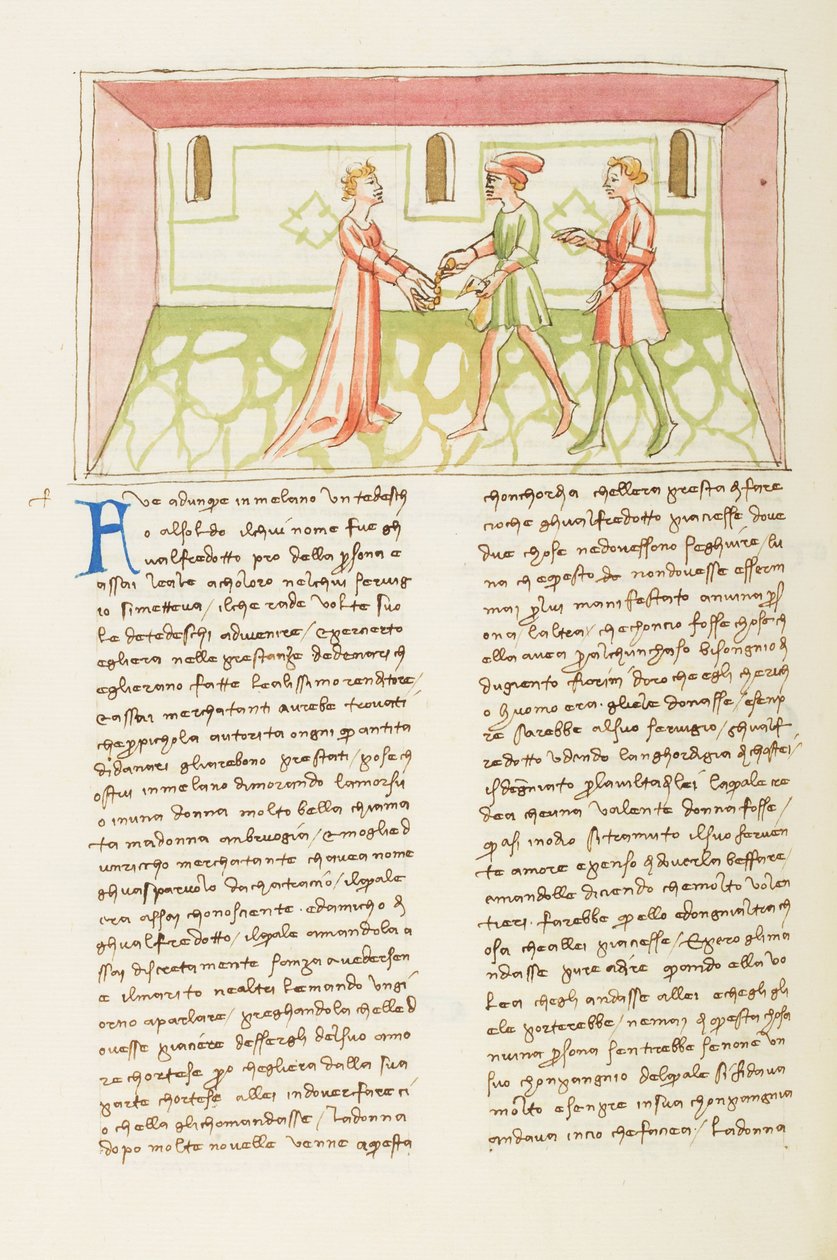 Décaméron, Le demi-monde; Gulfardo payant Ambruogia, Huitième journée, nouvelle 1. da Giovanni Boccaccio