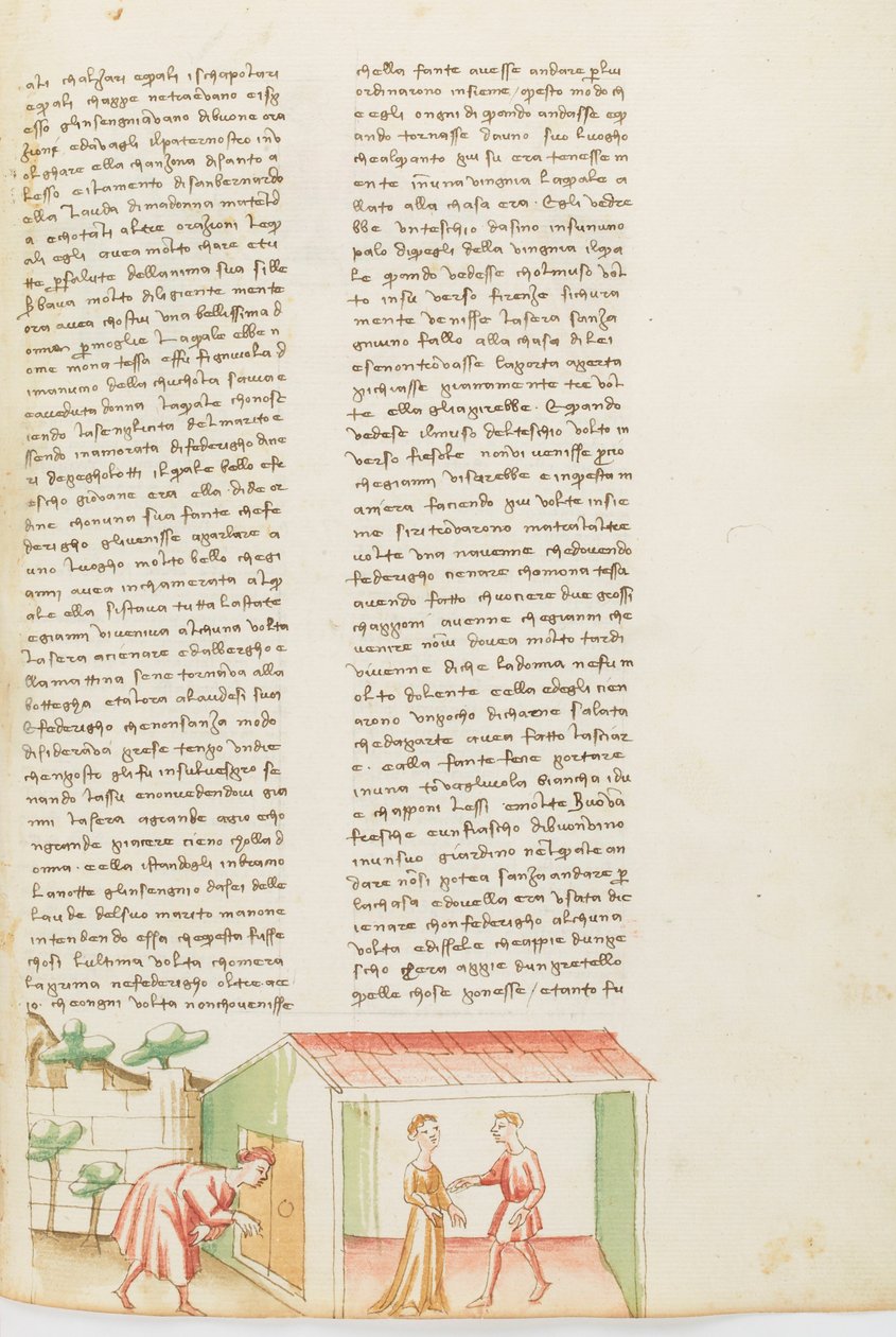 Decameron, Il fantasma - Tessa dalla Cuculia che maltratta il marito , Settimo giorno, racconto 1. da Giovanni Boccaccio